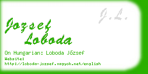 jozsef loboda business card